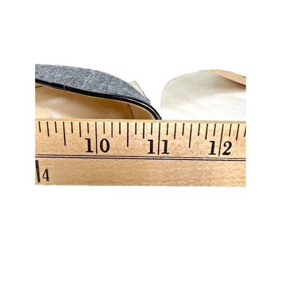 Jimmy Choo Women’s Gray Flannel Kitten Heel Shoes Size 39 1/2/9.5 US - Picture 12 of 13